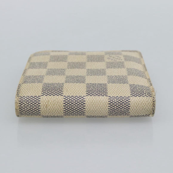 LOUIS VUITTON Damier Azur Porte Feuille Marco Bifold Wallet N60018 Auth 189638