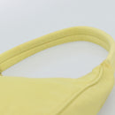 PRADA Hand Pouch Nylon Yellow Silver Auth 189641-8