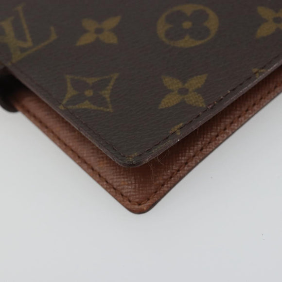 LOUIS VUITTON Monogram Agenda PM Day Planner Cover R20005 LV Auth 189642