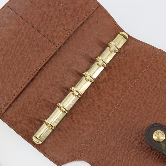 LOUIS VUITTON Monogram Agenda PM Day Planner Cover R20005 LV Auth 189642