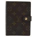 LOUIS VUITTON Monogram Agenda PM Day Planner Cover R20005 LV Auth 189642-13