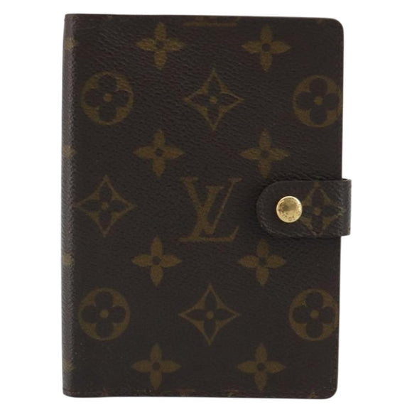 LOUIS VUITTON Monogram Agenda PM Day Planner Cover R20005 LV Auth 189642
