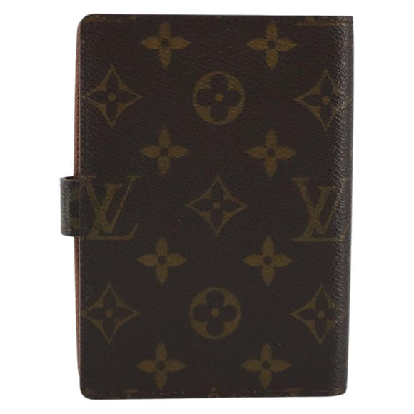 LOUIS VUITTON Monogram Agenda PM Day Planner Cover R20005 LV Auth 189642