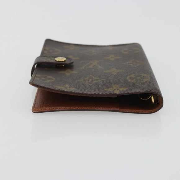 LOUIS VUITTON Monogram Agenda PM Day Planner Cover R20005 LV Auth 189642