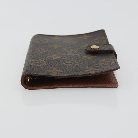 LOUIS VUITTON Monogram Agenda PM Day Planner Cover R20005 LV Auth 189642