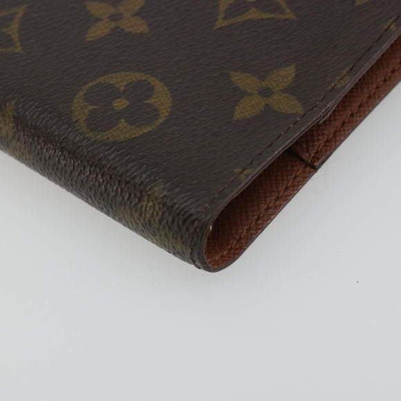 LOUIS VUITTON Monogram Agenda PM Day Planner Cover R20005 LV Auth 189642