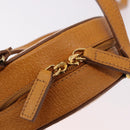BVLGARI Shoulder Bag Leather Brown Gold Auth 189645A-9