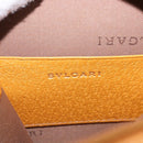 BVLGARI Shoulder Bag Leather Brown Gold Auth 189645A-18