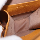 BVLGARI Shoulder Bag Leather Brown Gold Auth 189645A-10