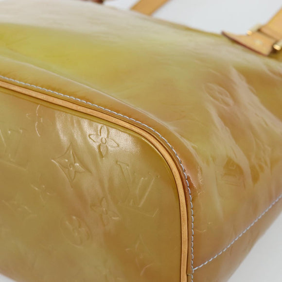 LOUIS VUITTON Monogram Vernis Houston Hand Bag Baby Blue M91005 LV Auth 189650
