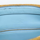 LOUIS VUITTON Monogram Vernis Houston Hand Bag Baby Blue M91005 LV Auth 189650-10