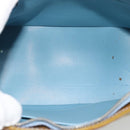 LOUIS VUITTON Monogram Vernis Houston Hand Bag Baby Blue M91005 LV Auth 189650-11
