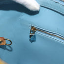 LOUIS VUITTON Monogram Vernis Houston Hand Bag Baby Blue M91005 LV Auth 189650-20