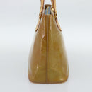 LOUIS VUITTON Monogram Vernis Houston Hand Bag Baby Blue M91005 LV Auth 189650-4