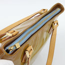 LOUIS VUITTON Monogram Vernis Houston Hand Bag Baby Blue M91005 LV Auth 189650-6