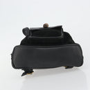 GUCCI Bamboo Backpack Suede Black Gold 003 1705 0030 Auth 189651-5