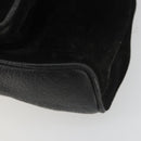 GUCCI Bamboo Backpack Suede Black Gold 003 1705 0030 Auth 189651-15