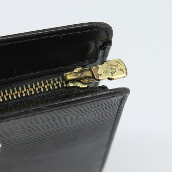 LOUIS VUITTON Epi Pochette Homme Clutch Bag Black M52522 LV Auth 189653