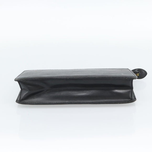 LOUIS VUITTON Epi Pochette Homme Clutch Bag Black M52522 LV Auth 189653