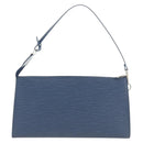 LOUIS VUITTON Epi Pochette Accessoires Pouch Blue M52945 LV Auth 189654V-2