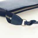 LOUIS VUITTON Epi Pochette Accessoires Pouch Blue M52945 LV Auth 189654V-8
