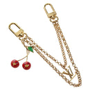 LOUIS VUITTON LVxTM Bag Chain Cherry Bag Charm metal Gold M02598 Auth 189656SAM-1