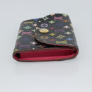 LOUIS VUITTON Multicolor Envelope Carte de Visite Case Black M66561 Auth 189659-4