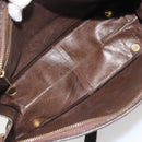 FENDI Zucca Canvas Shoulder Bag Brown Black Auth 189662-11
