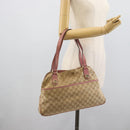 GUCCI GG Canvas Tote Bag Beige Gold 163288 Auth 189663-24
