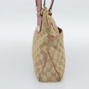 GUCCI GG Canvas Tote Bag Beige Gold 163288 Auth 189663-3