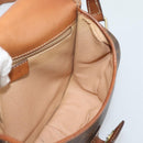 CELINE Macadam Canvas Shoulder Bag PVC Leather Brown Gold Auth 189670-19
