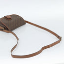 CELINE Macadam Canvas Shoulder Bag PVC Leather Brown Gold Auth 189670-7