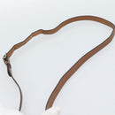 CELINE Macadam Canvas Shoulder Bag PVC Leather Brown Gold Auth 189670-8