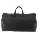LOUIS VUITTON Epi Keepall 60 Boston Bag Black M42942 LV Auth 189674-2
