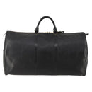 LOUIS VUITTON Epi Keepall 60 Boston Bag Black M42942 LV Auth 189674-3