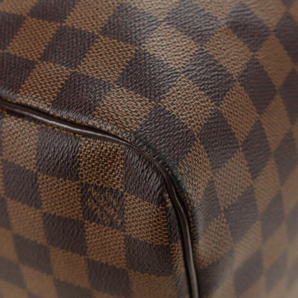 LOUIS VUITTON Damier Ebene Keepall 50 Boston Bag N41427 LV Auth 189675V