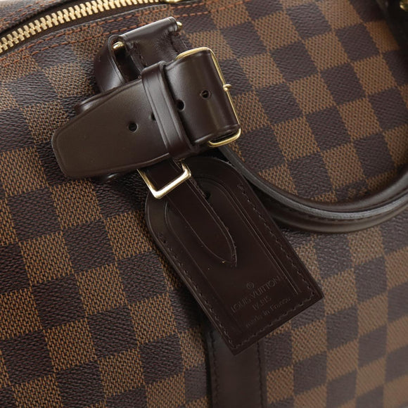 LOUIS VUITTON Damier Ebene Keepall 50 Boston Bag N41427 LV Auth 189675V