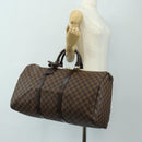 LOUIS VUITTON Damier Ebene Keepall 50 Boston Bag N41427 LV Auth 189675V-23