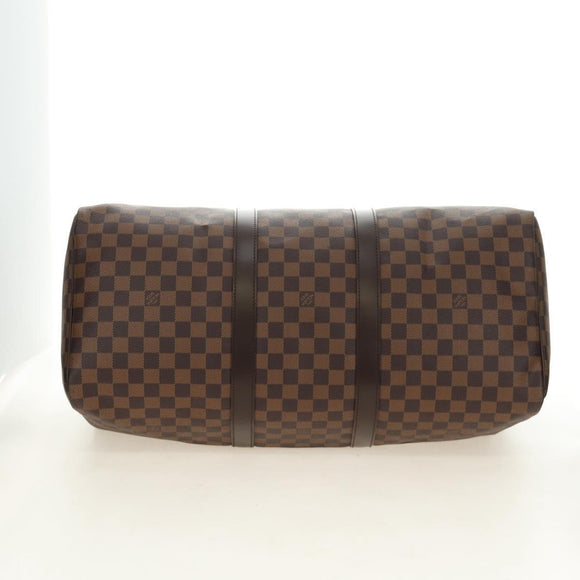 LOUIS VUITTON Damier Ebene Keepall 50 Boston Bag N41427 LV Auth 189675V