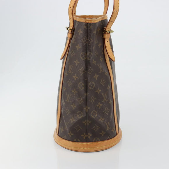 LOUIS VUITTON Monogram Bucket GM Shoulder Bag M42236 LV Auth 189676