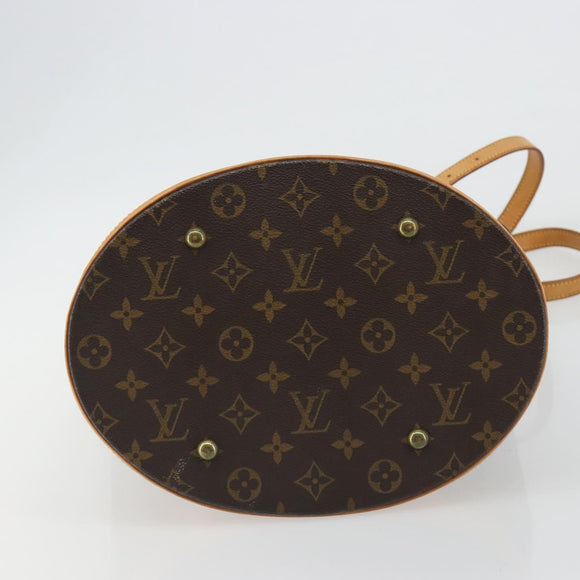 LOUIS VUITTON Monogram Bucket GM Shoulder Bag M42236 LV Auth 189676
