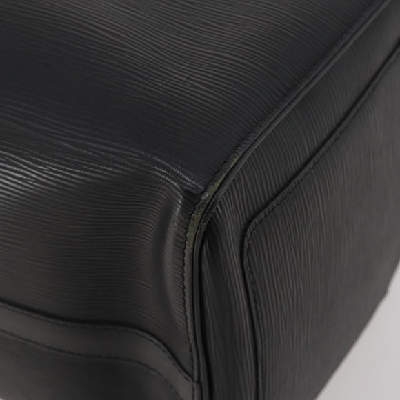 LOUIS VUITTON Epi Keepall 45 Boston Bag Black M42972 LV Auth 189677