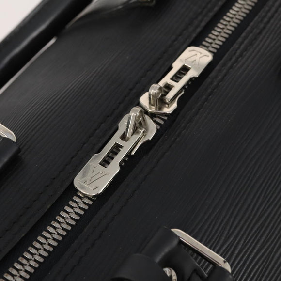 LOUIS VUITTON Epi Keepall 45 Boston Bag Black M42972 LV Auth 189677
