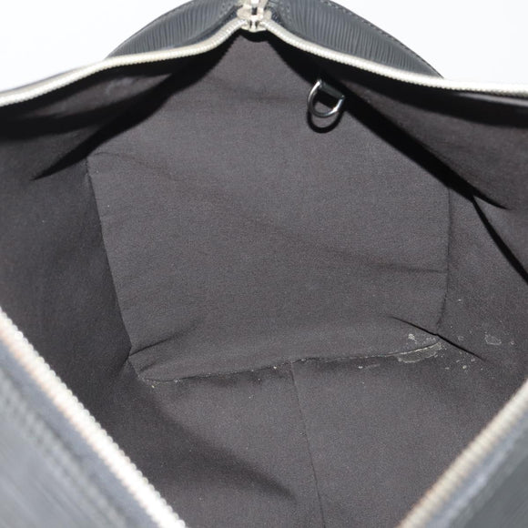 LOUIS VUITTON Epi Keepall 45 Boston Bag Black M42972 LV Auth 189677