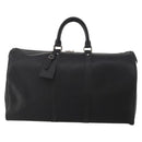 LOUIS VUITTON Epi Keepall 45 Boston Bag Black M42972 LV Auth 189677-2