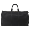 LOUIS VUITTON Epi Keepall 45 Boston Bag Black M42972 LV Auth 189677-3