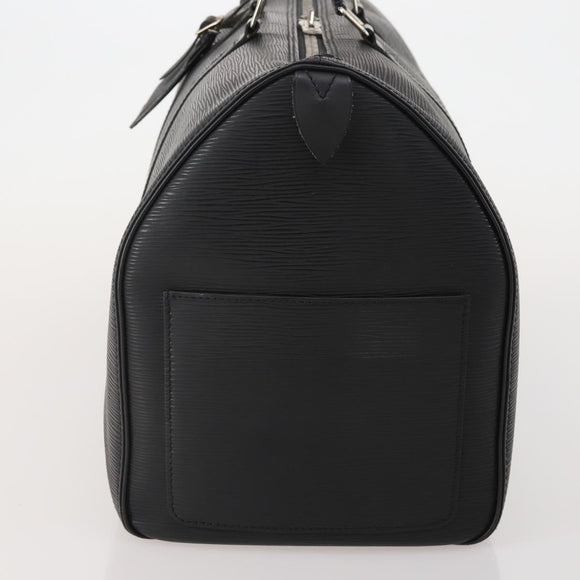 LOUIS VUITTON Epi Keepall 45 Boston Bag Black M42972 LV Auth 189677