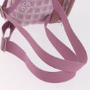CHANEL New Travel Line Backpack Canvas 2way Pink Silver CC Auth 189678A-10