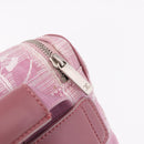 CHANEL New Travel Line Backpack Canvas 2way Pink Silver CC Auth 189678A-19