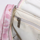 CHANEL New Travel Line Backpack Canvas 2way Pink Silver CC Auth 189678A-25